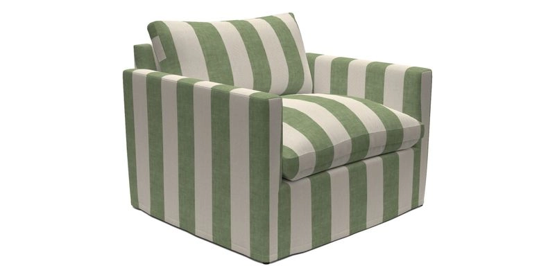 Heyshott Snuggler in Two Tone Plain Biscuit. Loose cover option available