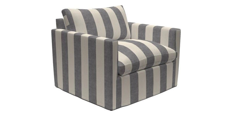 Heyshott Snuggler in Two Tone Plain Biscuit. Loose cover option available