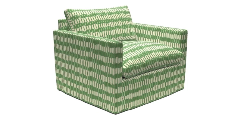 Heyshott Snuggler in Two Tone Plain Biscuit. Loose cover option available