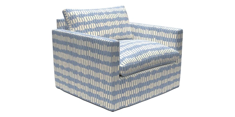 Heyshott Snuggler in Two Tone Plain Biscuit. Loose cover option available