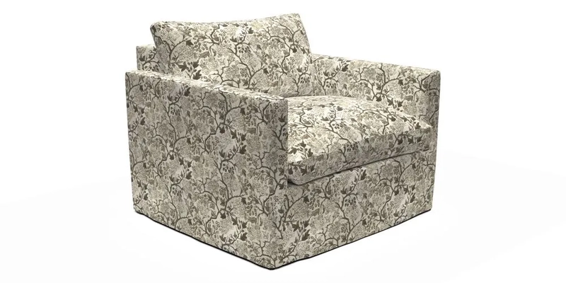 Heyshott Snuggler in Two Tone Plain Biscuit. Loose cover option available