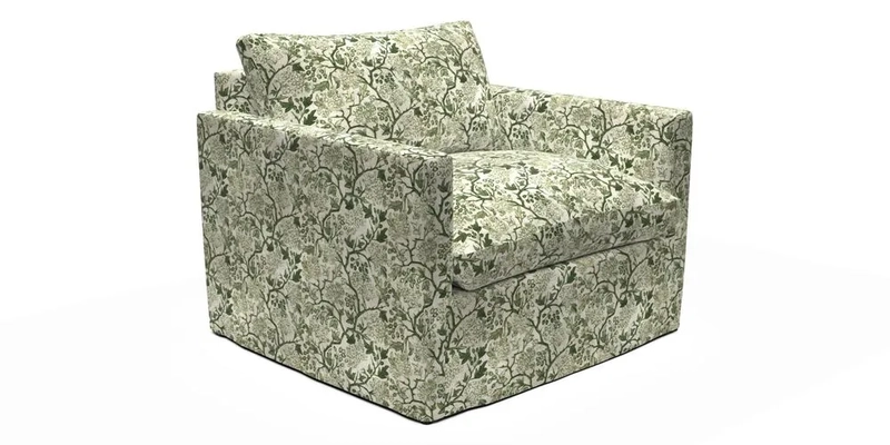 Heyshott Snuggler in Two Tone Plain Biscuit. Loose cover option available