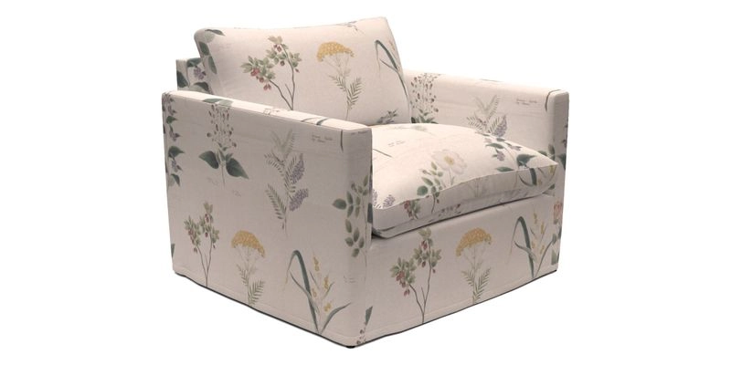 Heyshott Snuggler in Two Tone Plain Biscuit. Loose cover option available