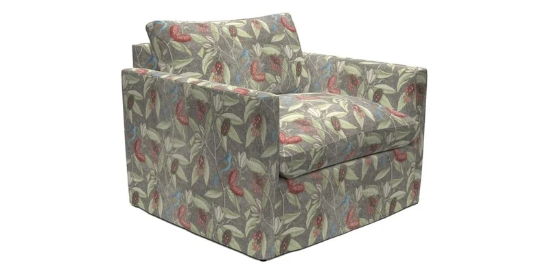 Heyshott Snuggler in Two Tone Plain Biscuit. Loose cover option available