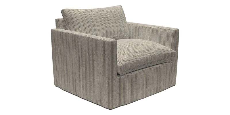 Heyshott Snuggler in Two Tone Plain Biscuit. Loose cover option available