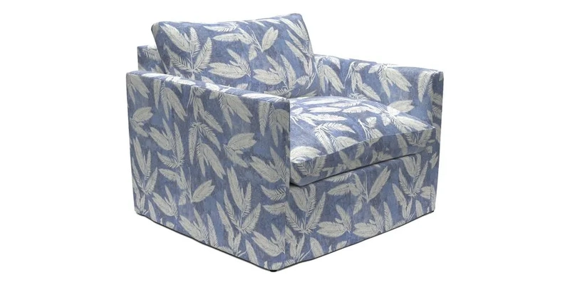 Heyshott Snuggler in Two Tone Plain Biscuit. Loose cover option available