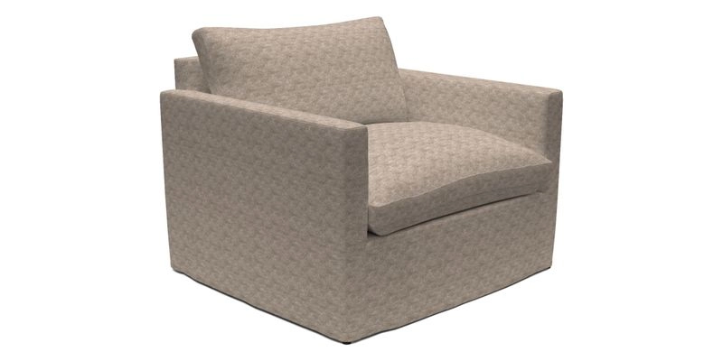 Heyshott Snuggler in Two Tone Plain Biscuit. Loose cover option available