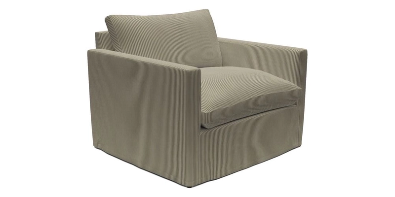 Heyshott Snuggler in Two Tone Plain Biscuit. Loose cover option available