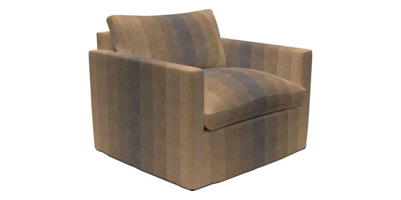 Heyshott Snuggler in Two Tone Plain Biscuit. Loose cover option available