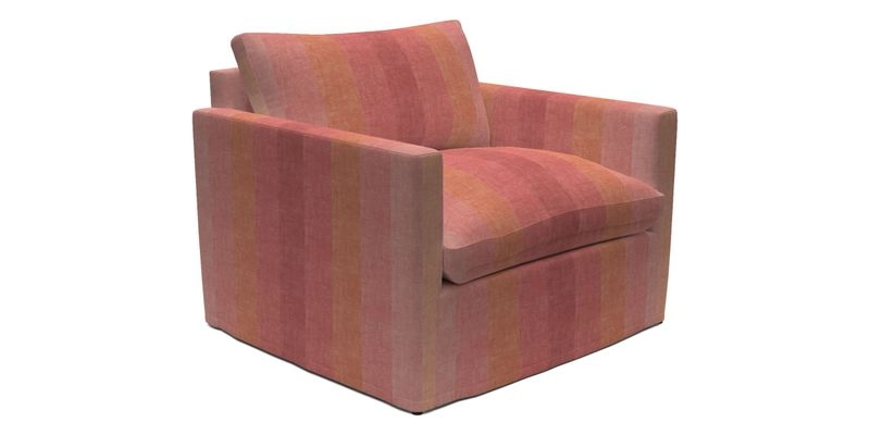 Heyshott Snuggler in Two Tone Plain Biscuit. Loose cover option available