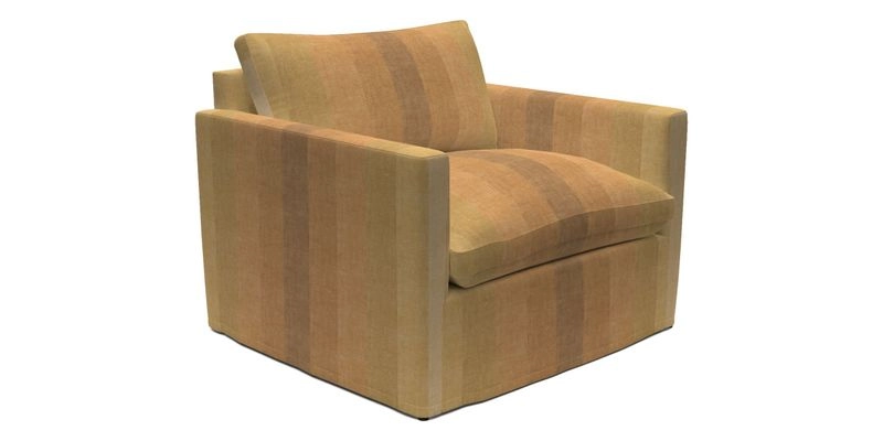 Heyshott Snuggler in Two Tone Plain Biscuit. Loose cover option available