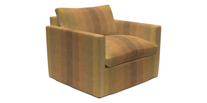 Heyshott Snuggler in Two Tone Plain Biscuit. Loose cover option available