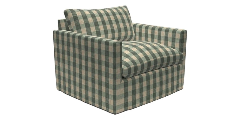 Heyshott Snuggler in Two Tone Plain Biscuit. Loose cover option available