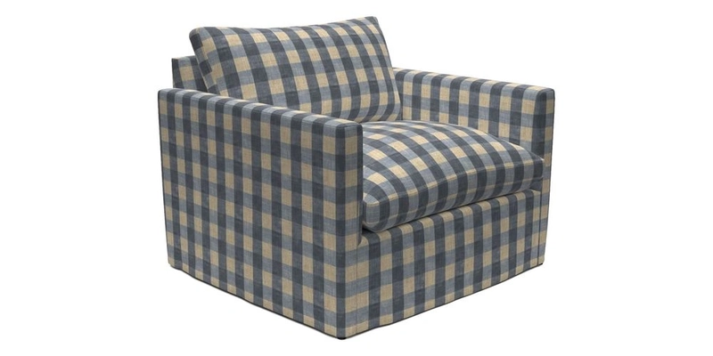 Heyshott Snuggler in Two Tone Plain Biscuit. Loose cover option available