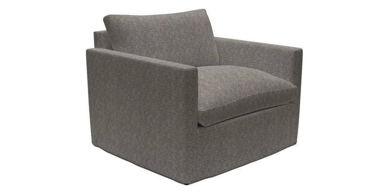 Heyshott Snuggler in Two Tone Plain Biscuit. Loose cover option available