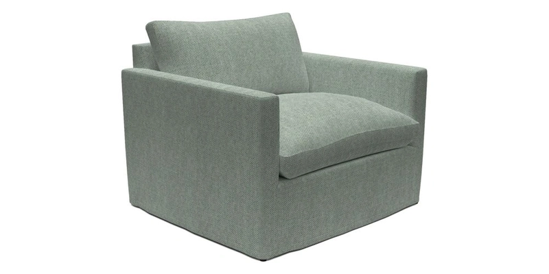 Heyshott Snuggler in Two Tone Plain Biscuit. Loose cover option available