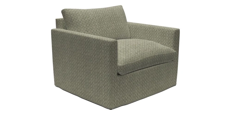 Heyshott Snuggler in Two Tone Plain Biscuit. Loose cover option available