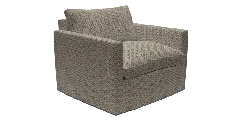 Heyshott Snuggler in Two Tone Plain Biscuit. Loose cover option available