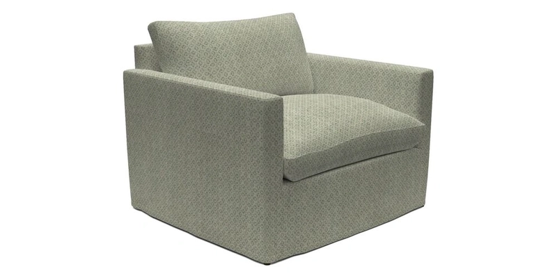 Heyshott Snuggler in Two Tone Plain Biscuit. Loose cover option available