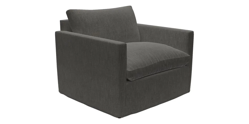 Heyshott Snuggler in Two Tone Plain Biscuit. Loose cover option available