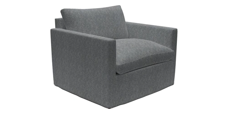 Heyshott Snuggler in Two Tone Plain Biscuit. Loose cover option available