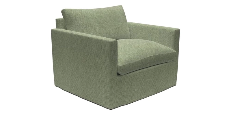 Heyshott Snuggler in Two Tone Plain Biscuit. Loose cover option available