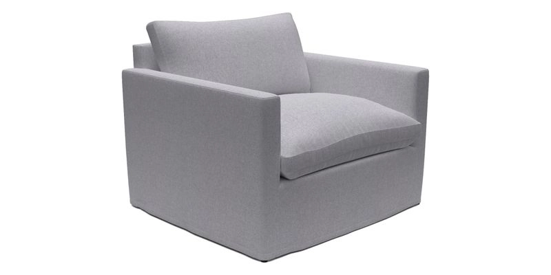 Heyshott Snuggler in Two Tone Plain Biscuit. Loose cover option available