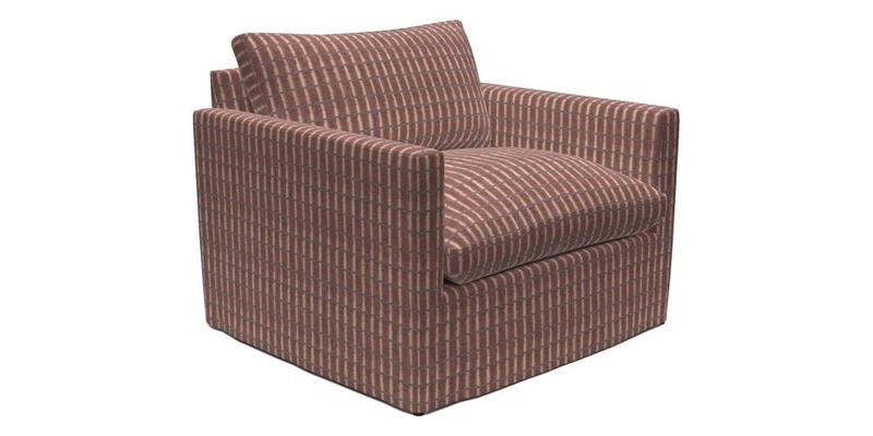 Heyshott Snuggler in Two Tone Plain Biscuit. Loose cover option available