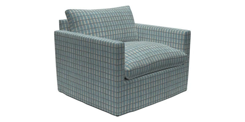 Heyshott Snuggler in Two Tone Plain Biscuit. Loose cover option available