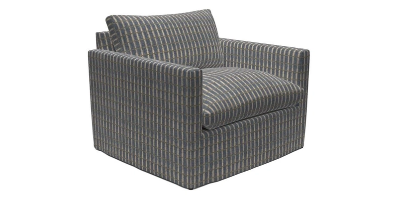 Heyshott Snuggler in Two Tone Plain Biscuit. Loose cover option available