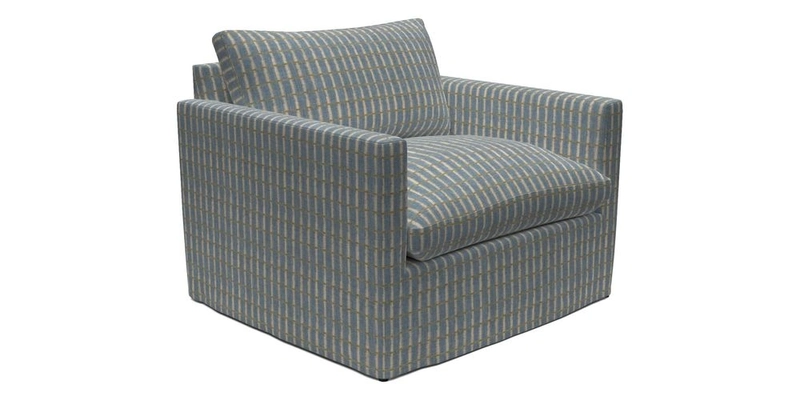 Heyshott Snuggler in Two Tone Plain Biscuit. Loose cover option available