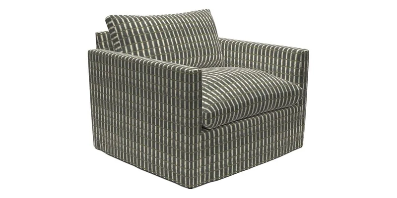 Heyshott Snuggler in Two Tone Plain Biscuit. Loose cover option available