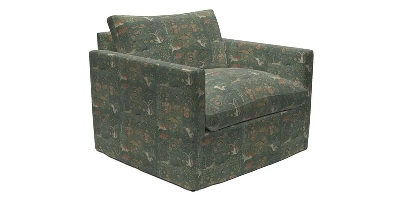 Heyshott Snuggler in Two Tone Plain Biscuit. Loose cover option available