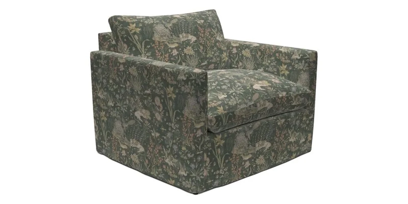 Heyshott Snuggler in Two Tone Plain Biscuit. Loose cover option available