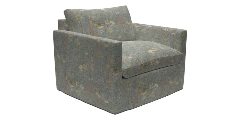 Heyshott Snuggler in Two Tone Plain Biscuit. Loose cover option available