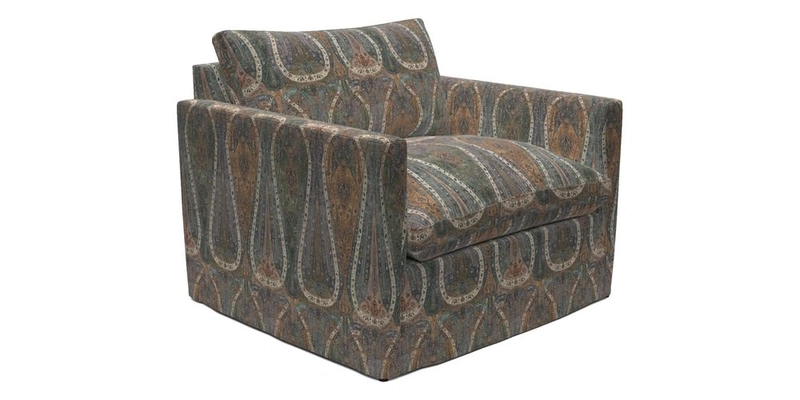 Heyshott Snuggler in Two Tone Plain Biscuit. Loose cover option available