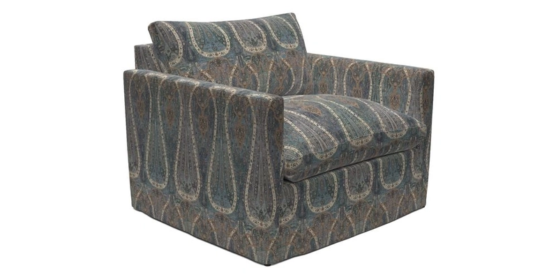 Heyshott Snuggler in Two Tone Plain Biscuit. Loose cover option available