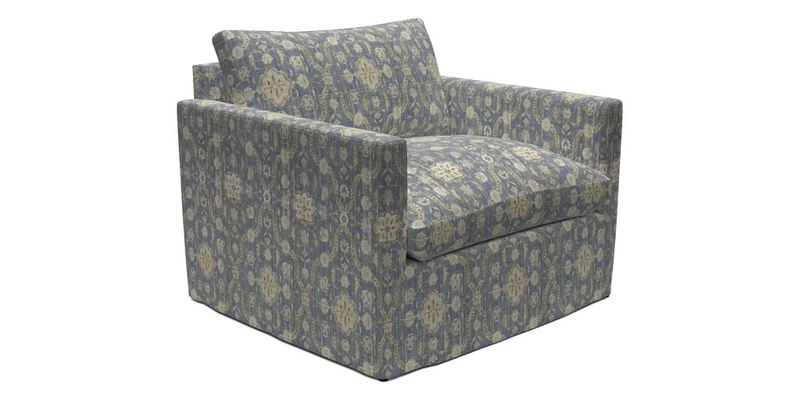 Heyshott Snuggler in Two Tone Plain Biscuit. Loose cover option available