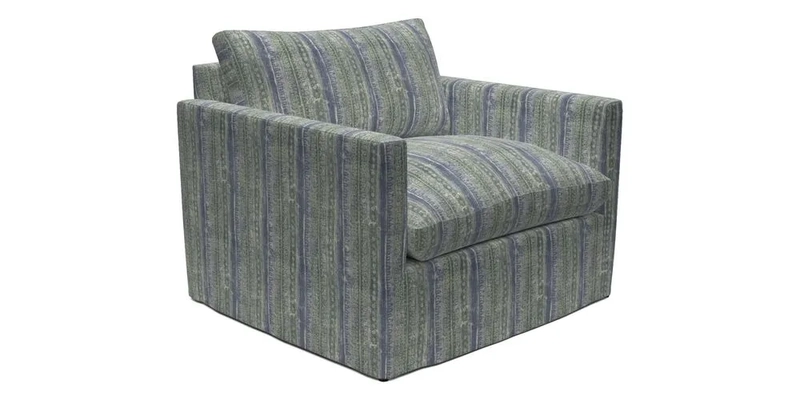 Heyshott Snuggler in Two Tone Plain Biscuit. Loose cover option available