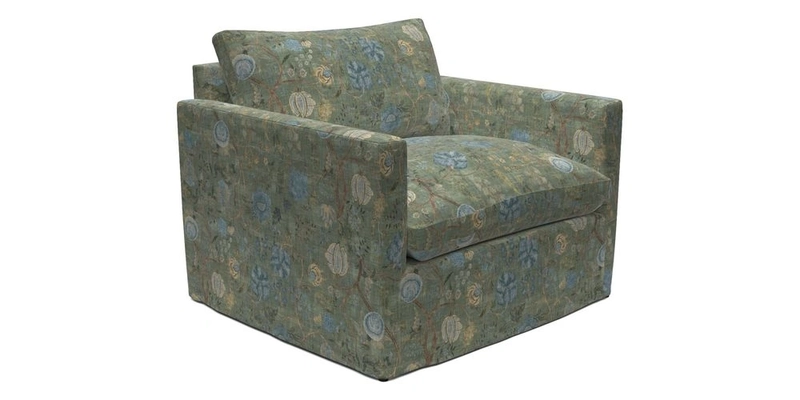 Heyshott Snuggler in Two Tone Plain Biscuit. Loose cover option available