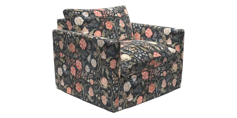 Heyshott Snuggler in Two Tone Plain Biscuit. Loose cover option available