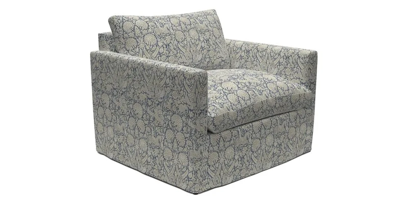 Heyshott Snuggler in Two Tone Plain Biscuit. Loose cover option available