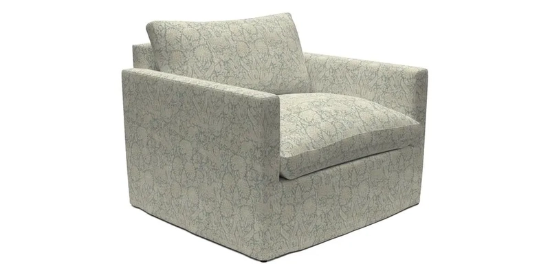 Heyshott Snuggler in Two Tone Plain Biscuit. Loose cover option available