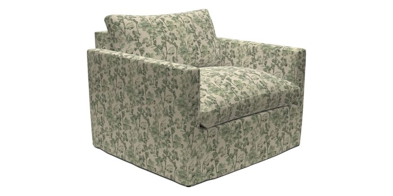 Heyshott Snuggler in Two Tone Plain Biscuit. Loose cover option available