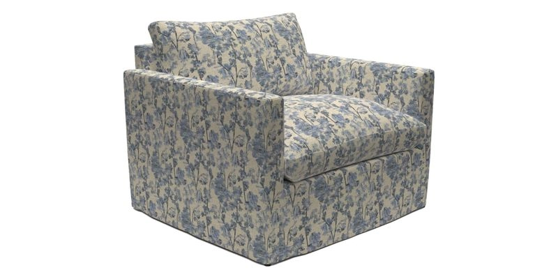 Heyshott Snuggler in Two Tone Plain Biscuit. Loose cover option available