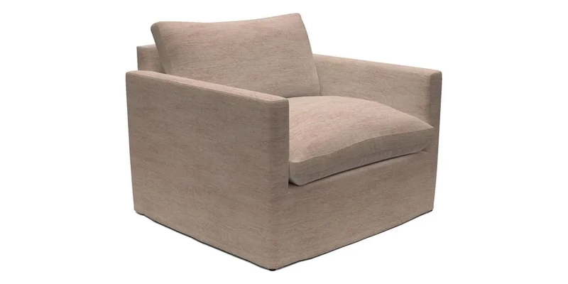 Heyshott Snuggler in Two Tone Plain Biscuit. Loose cover option available