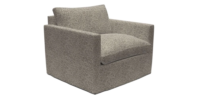 Heyshott Snuggler in Two Tone Plain Biscuit. Loose cover option available