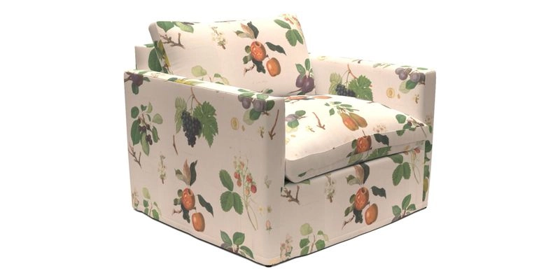 Heyshott Snuggler in Two Tone Plain Biscuit. Loose cover option available