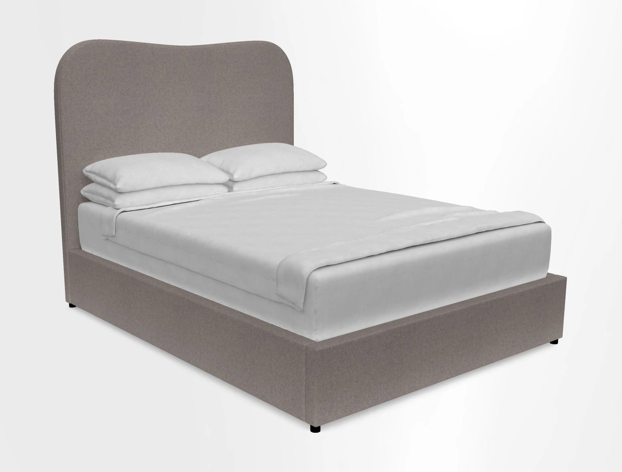Highgate King Bed in Linwood Tango Velvet Ochre