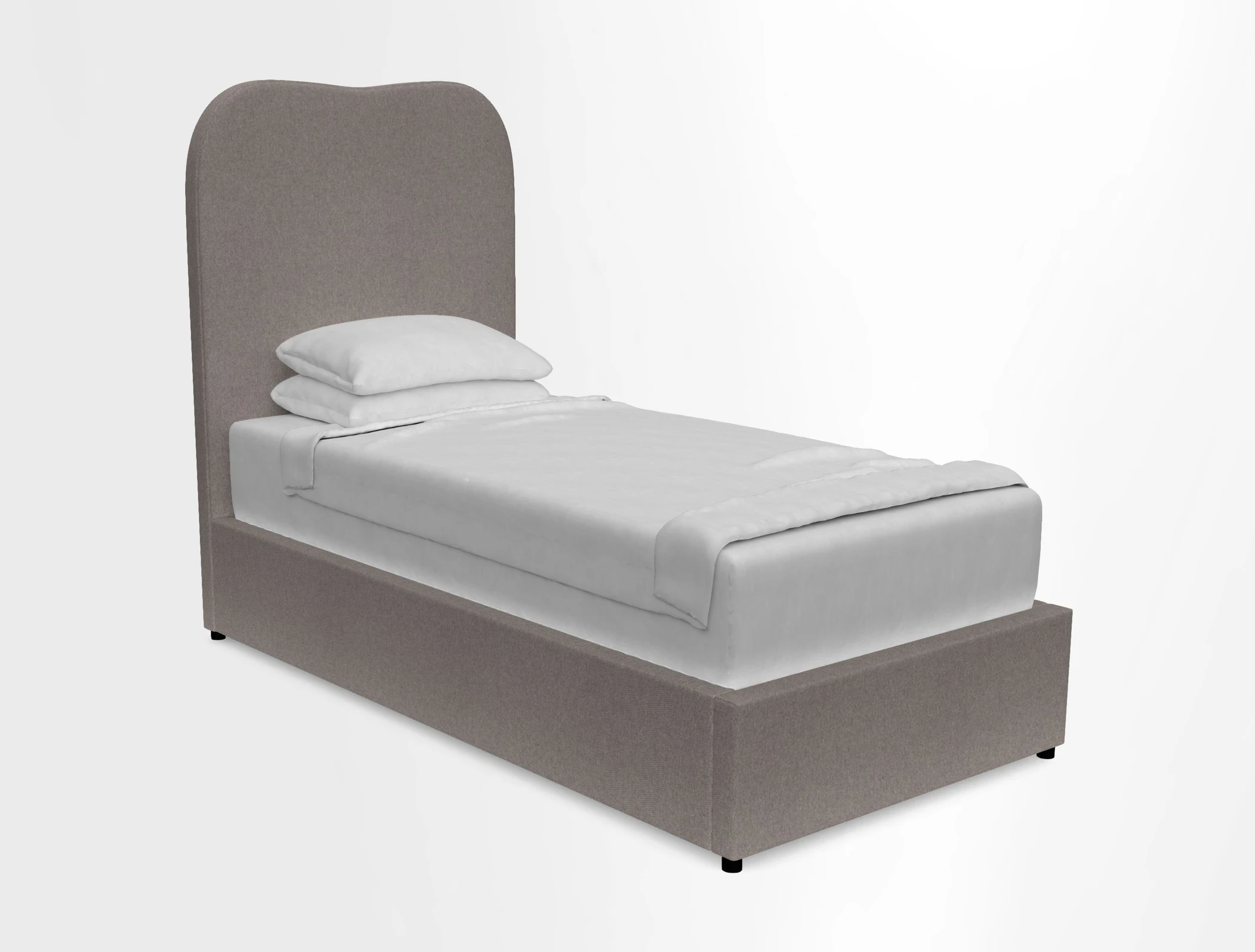 Highgate King Bed in Linwood Tango Velvet Ochre